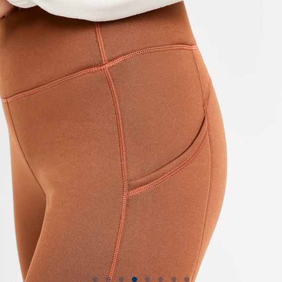 NWT OLD NAVY High-Waisted UltraCoze Leggings Baked Bronze - Picture 4 of 7